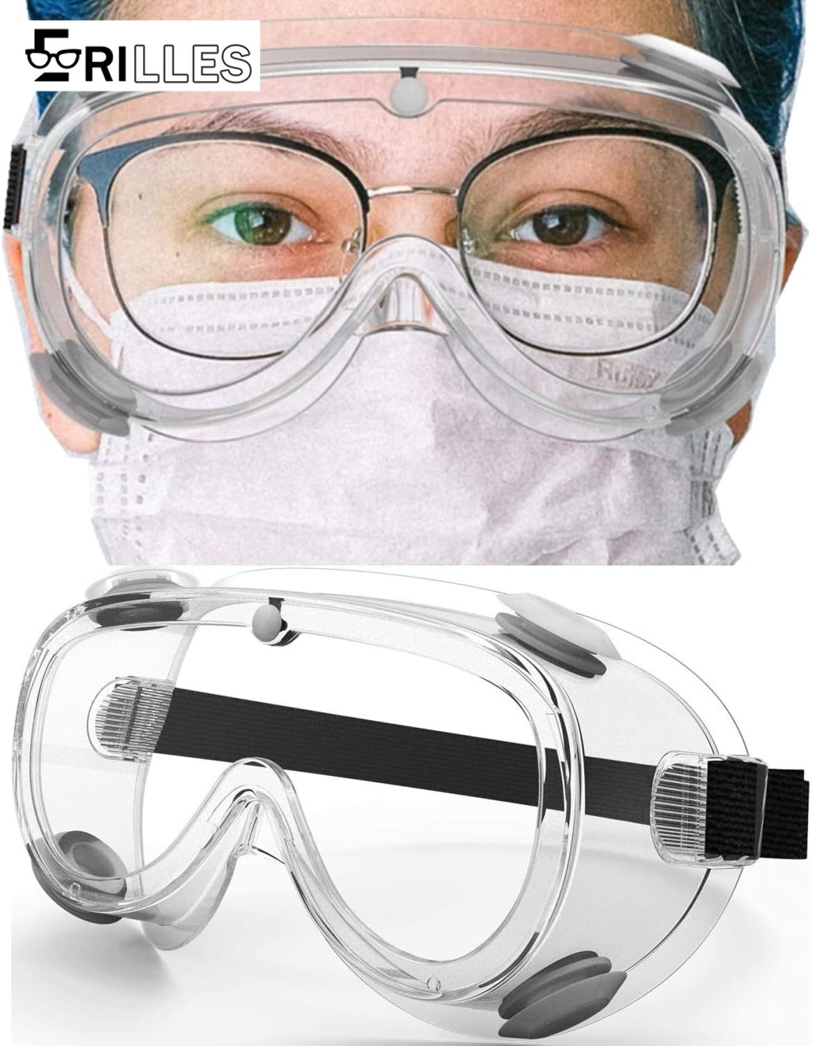 Swimming Goggles Anti Fog - Gafas de seguridad para deportes acuáticos,